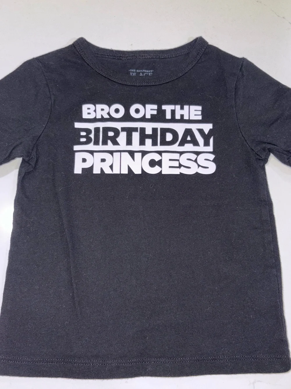 The Children's Place Black 'Bro of the Birthday Princess' Tee